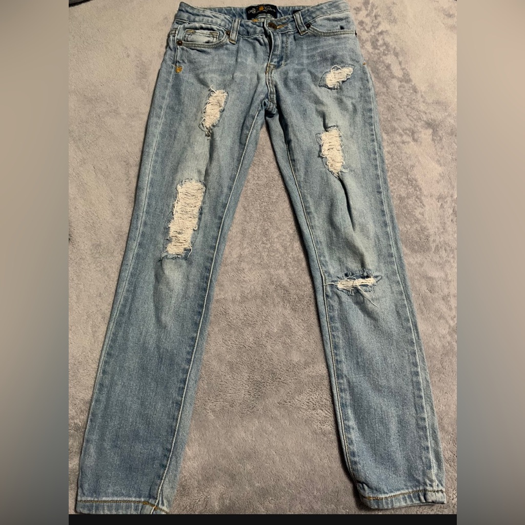 Lucky Brand The Art Of Blue Zoe Jeggings Lucky Brand The Art Of Blue Zoe Jeggings